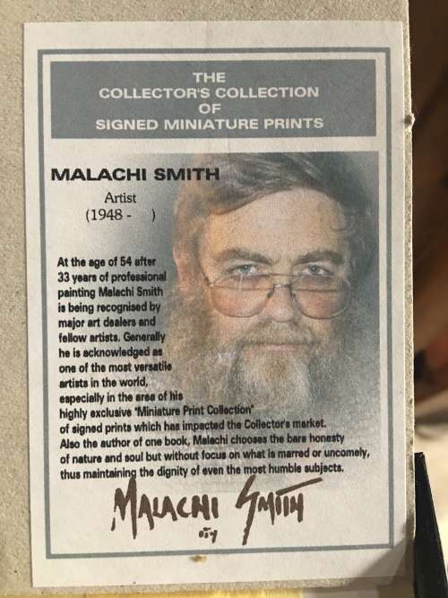 WOW !!! FABULOUS FRAMED PRINT BY GRAND MASTER SA ARTIST MALACHI SMITH